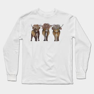 Scottish Highland cattle Long Sleeve T-Shirt